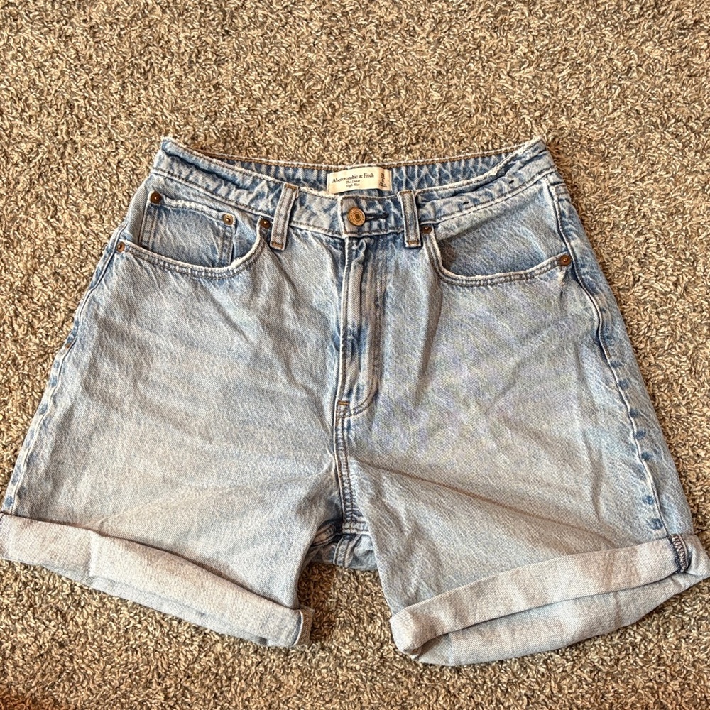 Abercrombie & Fitch Light Wash Jean Shorts